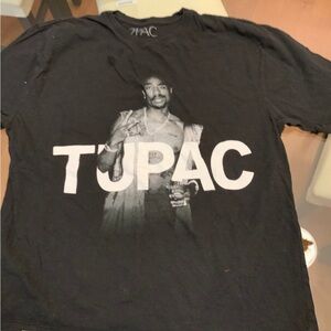 Black Tupac Graphic T-Shirt